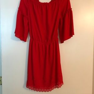 Red boutique dress
